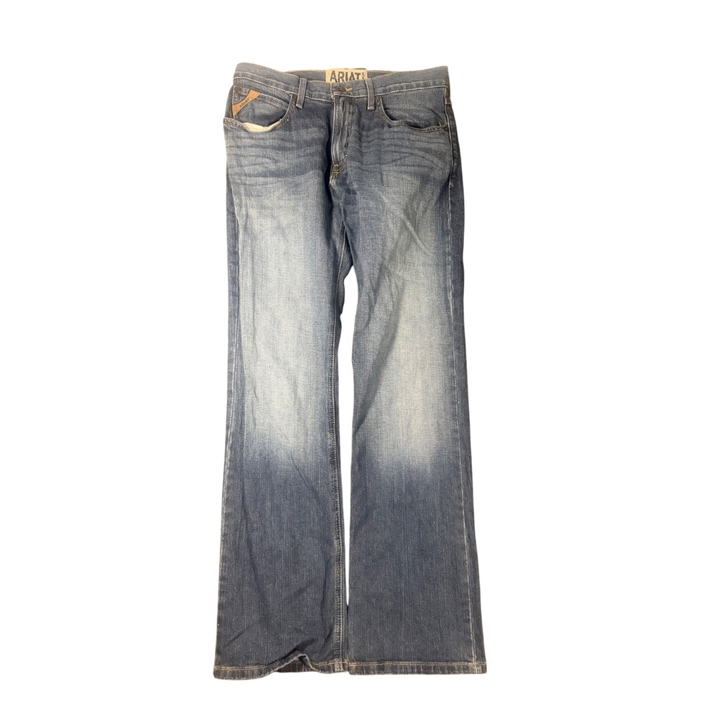 Ariat M4 Low Rise Bootcut Jeans Mens 32x33 Medium Wash Denim Stretch